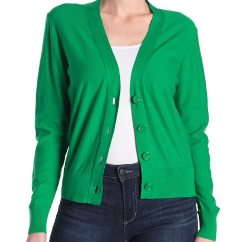 J. Crew V-Neck Front Button Cardigan